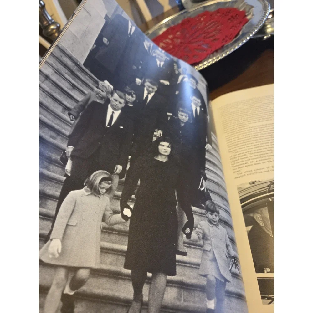 vintage 1963 hardcover book titled The Torch President John F Kennedy